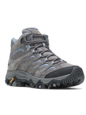 Merrell Women's Granite Gray Blue Moab 3 Mid Waterproof Hiking Boots Size 5